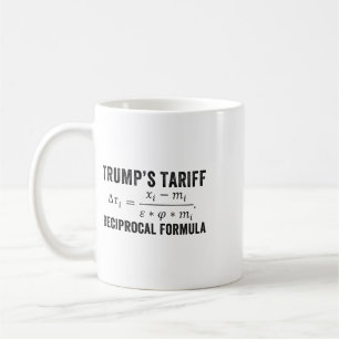 President Trump Reciprocal Tariff Formula Funny Po Coffee Mug