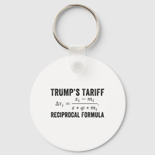 President Trump Reciprocal Tariff Formula Funny Po Key Ring