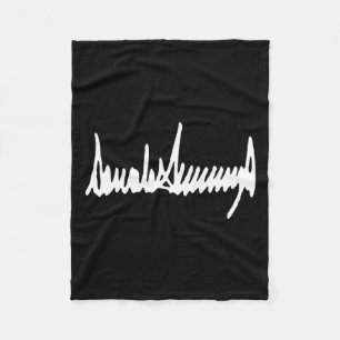 President Trump Signature Inauguration 2025 47th M Fleece Blanket