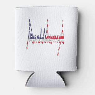President Trump Signature USA Flag Colour Patrioti Can Cooler