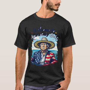 President Trump Sombrero Design America's Gulf Mex T-Shirt