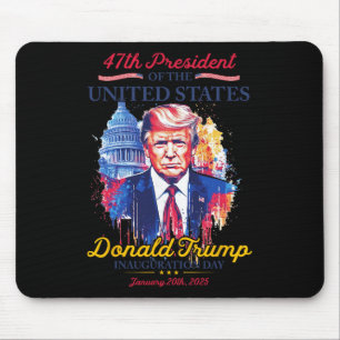 President Trump Usa Inauguration Day 2025 Memorabi Mouse Pad