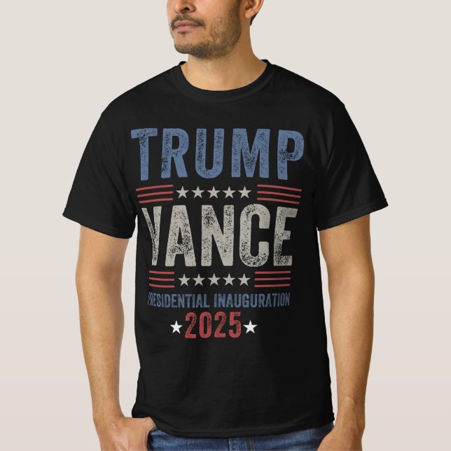 President Trump Vance Inauguration Day 2025 USA T-Shirt (Front)