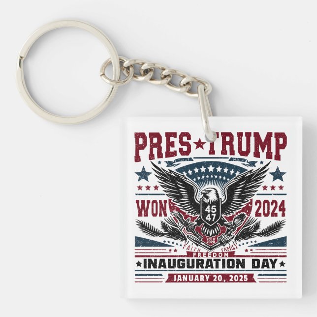 President Trump Won 2024 Key Ring (Front)