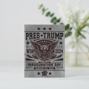 President Trump Won 2024 Postcard