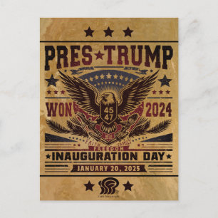 President Trump Won 2024 Postcard