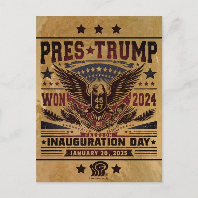 President Trump Won 2024 Postcard (Front)