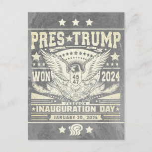 President Trump Won 2024 Postcard