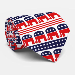 President USA elections red blue flag republicans Tie