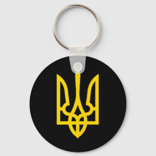 President Volodymyr Zelensky - Ukraine Tryzub Trid Key Ring