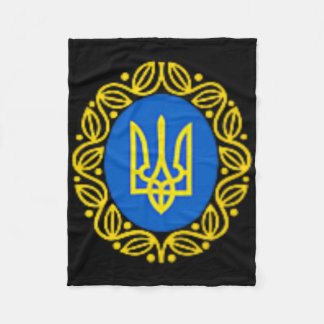 President Volodymyr Zelensky Ukraine Ukrainian Emb Fleece Blanket