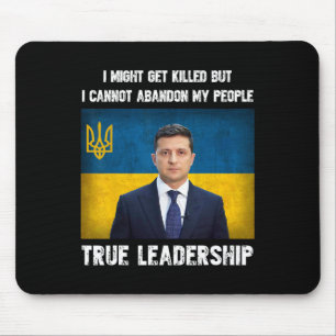 President Volodymyr Zelensky Ukraine Ukrainian Fla Mouse Pad