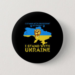 President Zelensky Not All Heroes Wear Capes Ukrai 6 Cm Round Badge