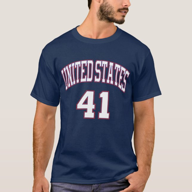 PresidenTees #41 Bush T-Shirt (Front)