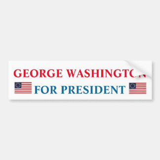 Presidential Bumper Sticker: George Washington Sticker