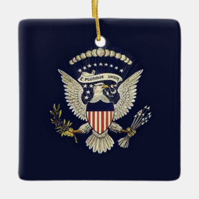 Presidential Christmas Tree Ornament (Front)
