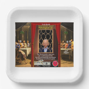 Presidential confessions paper plate