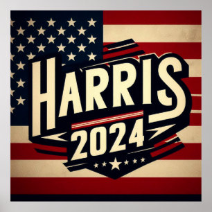 Presidential Election HARRIS WALZ 2024 Poster