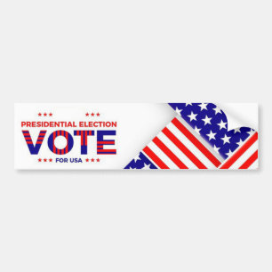 Presidential Election Vote for USA Bumper Sticker