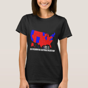 Presidential Electoral College Usa Map Trump Harri T-Shirt