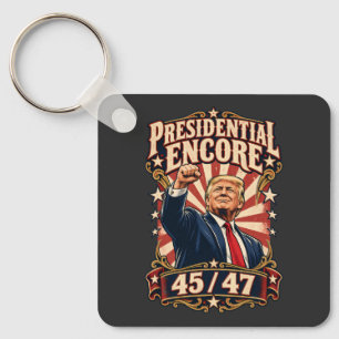 Presidential Encore Two-Sided Aluminium Key Ring