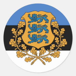 Presidential Estonia, Estonia Classic Round Sticker