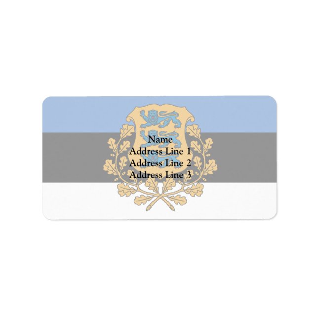 Presidential Estonia, Estonia Label (Front)