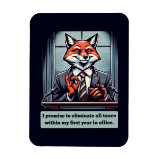 Presidential Fox – Funny Political Satire Animal  Magnet