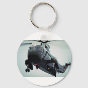 Presidential helicopter arriving at Pointe Du Hoc Key Ring