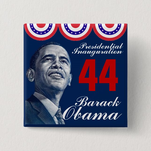 Presidential Inauguration 15 Cm Square Badge (Front)