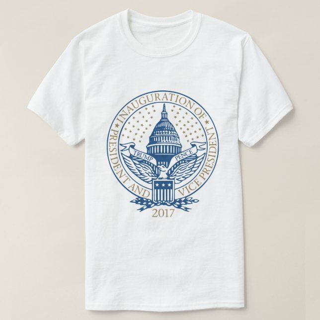 Presidential Inauguration 2017 Donald Trump Pence T-Shirt (Design Front)