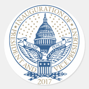 Presidential Inauguration Trump Pence 2017 Classic Round Sticker