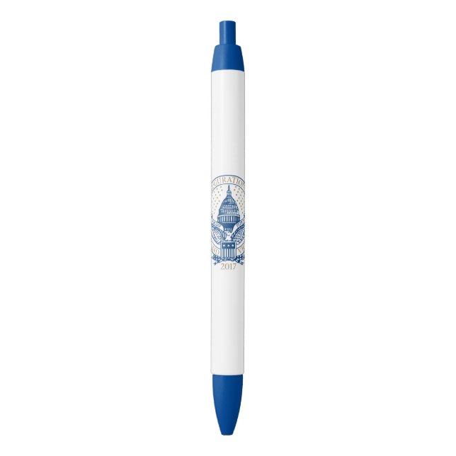 Presidential Inauguration Trump Pence 2017 Logo Blue Ink Pen (Front Vertical)