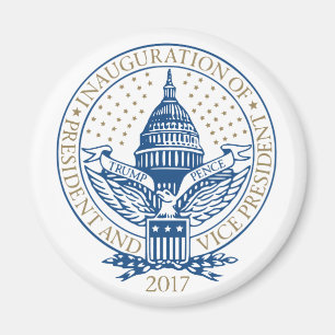 Presidential Inauguration Trump Pence 2017 Logo Magnet