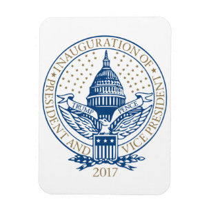 Presidential Inauguration Trump Pence 2017 Logo Magnet