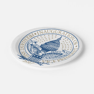 Presidential Inauguration Trump Pence 2017 Logo Paper Plate