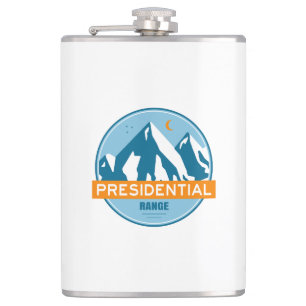 Presidential Range New Hampshire Stars Moon Hip Flask