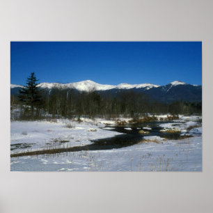Presidential Range White Mountains in Winter Poster