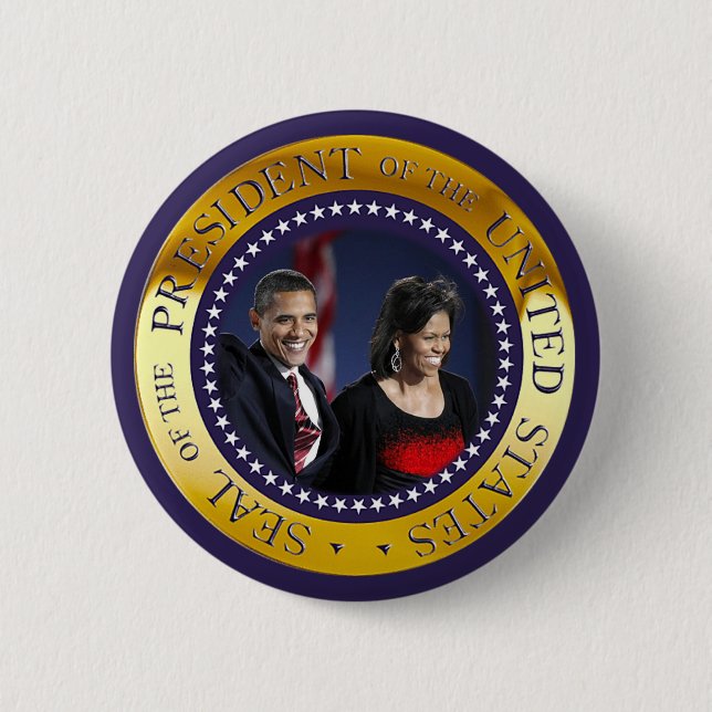 Presidential Seal 6 Cm Round Badge (Front)