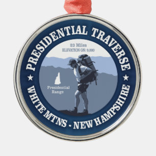 Presidential Traverse (rd) Metal Ornament