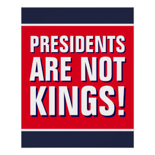 Presidents are not Kings Protest Poster