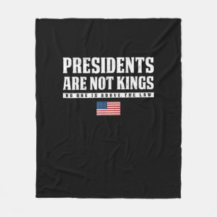 Presidents Are Not Kings USA Flag No Kings In Amer Fleece Blanket