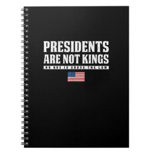Presidents Are Not Kings USA Flag No Kings In Amer Notebook