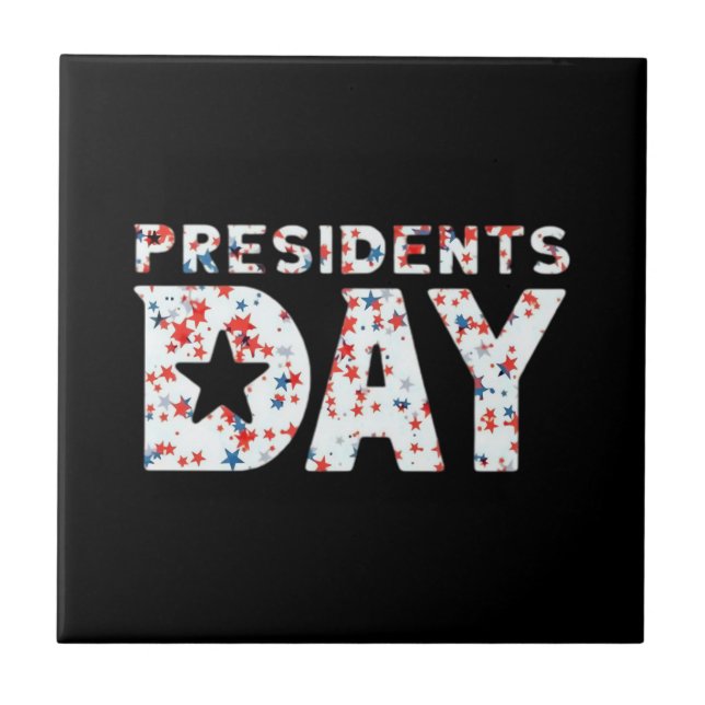 Presidents Day Essential Ceramic Tile (Front)
