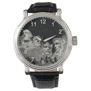 Presidents Mount Rushmore Graphic Art, Watch