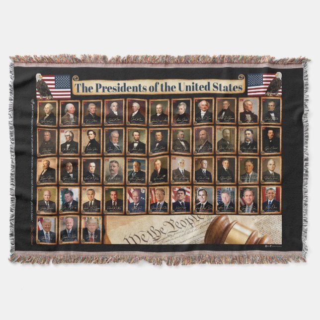Presidents of the United States Throw Blanket (Front)