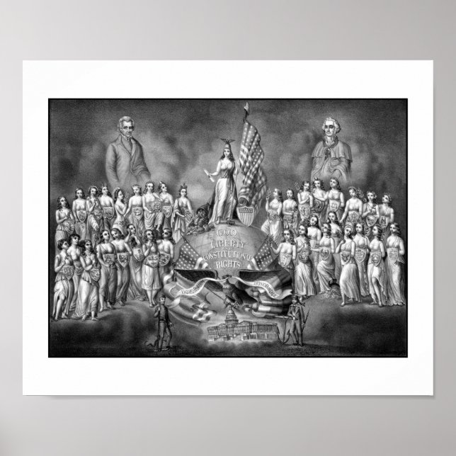 Presidents Washington and Jackson Poster (Front)