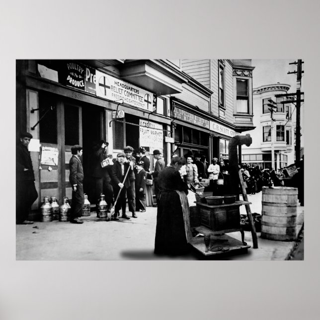 Presidio Heights Quake Relief - San Francisco 1906 Poster (Front)