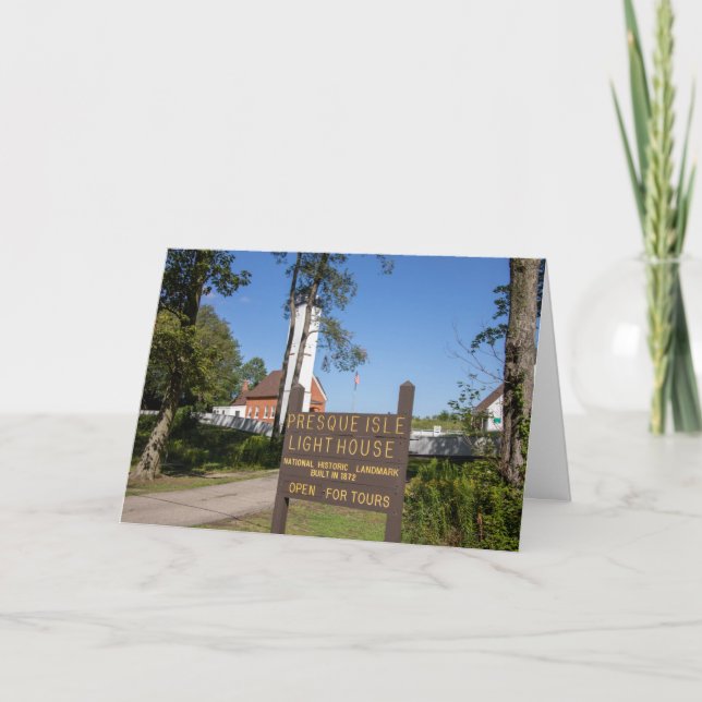 Presque Isle Lighthouse Card (Front)
