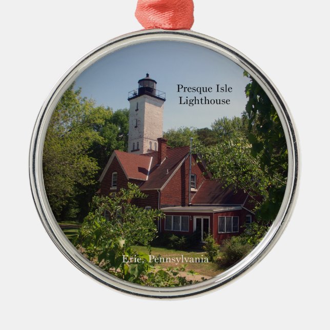 Presque Isle Lighthouse Erie ornament (Front)